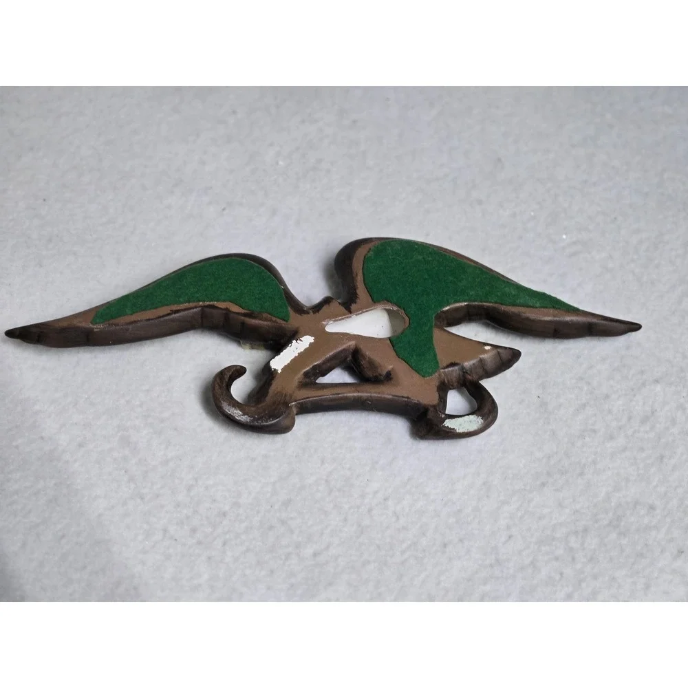 Vintage Ceramic Bald Eagle Wall Plaque 13